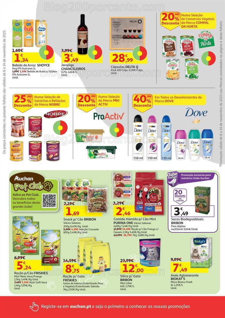 Antevisão Folheto AUCHAN Promoções de 8 a 14 novembro