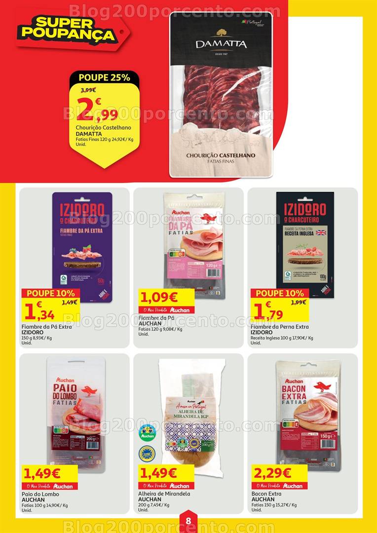 Antevisão Folheto AUCHAN - MINIPREÇO Promoções de 8 a 14 maio