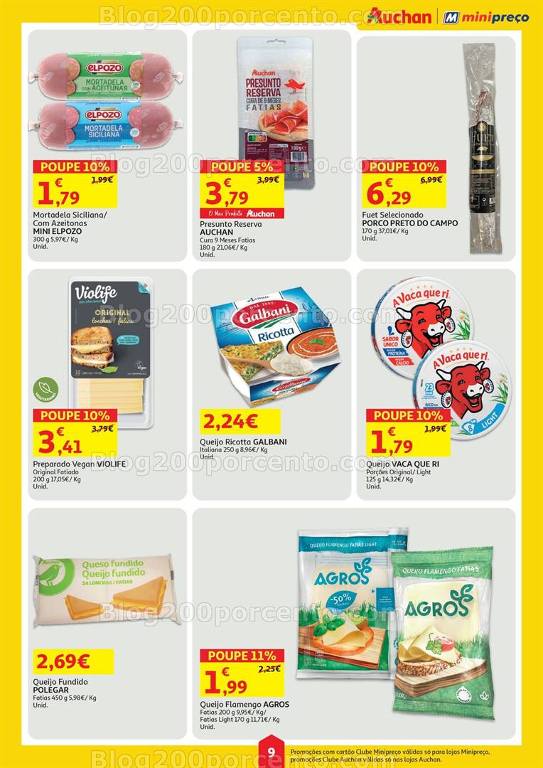 Antevisão Folheto AUCHAN - MINIPREÇO Promoções de 8 a 14 maio