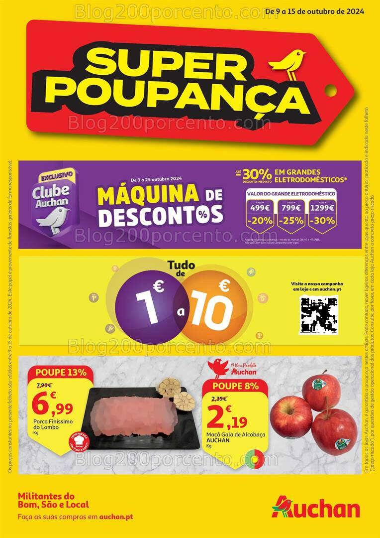 Antevisão Folheto AUCHAN Promoções de 9 a 15 outubro