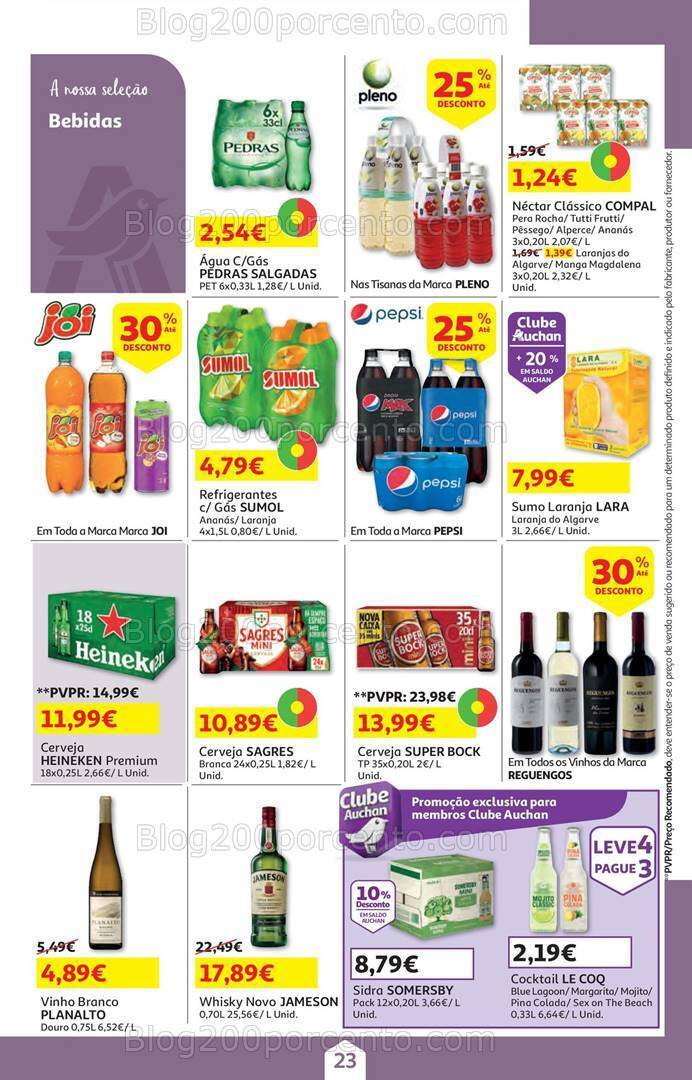 Antevisão Folheto AUCHAN Promoções de 9 a 22 julho