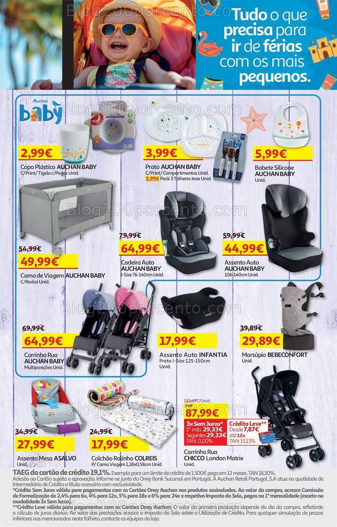 Antevisão Folheto AUCHAN Bazar Promoções de 9 a 22 julho