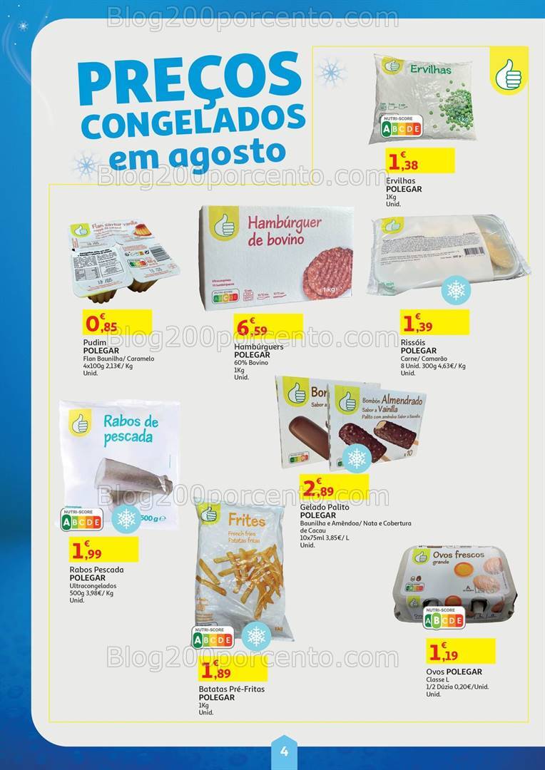 Antevisão Folheto AUCHAN Preços Congelados Promoções de 1 a 31 agosto