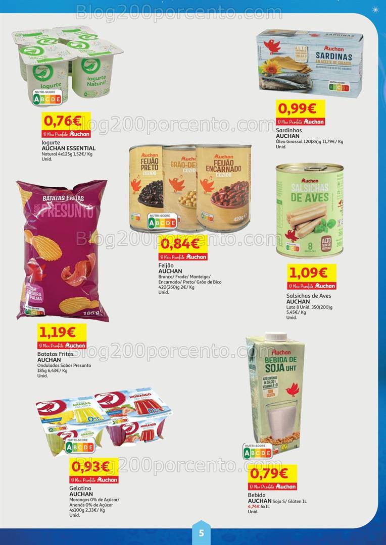 Antevisão Folheto AUCHAN Preços Congelados Promoções de 1 a 31 agosto