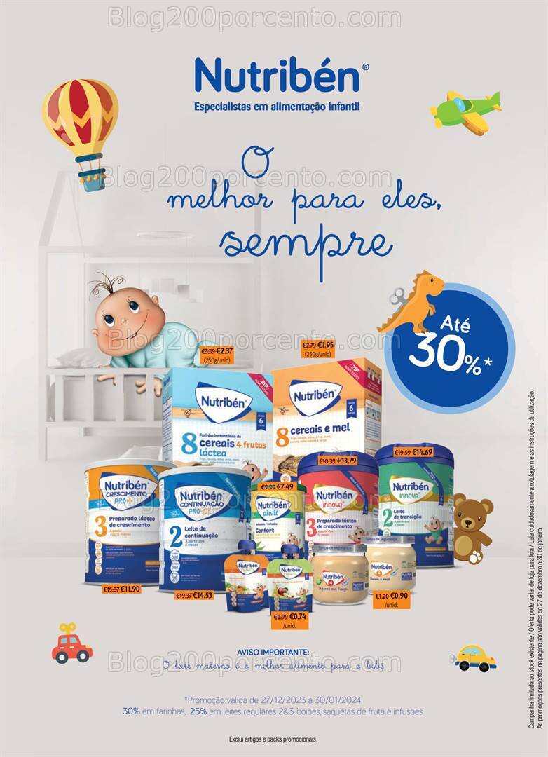 Antevisão Folheto AUCHAN Saúde e Bem Estar Bebé Promoções de 27 dezembro a 30 janeiro