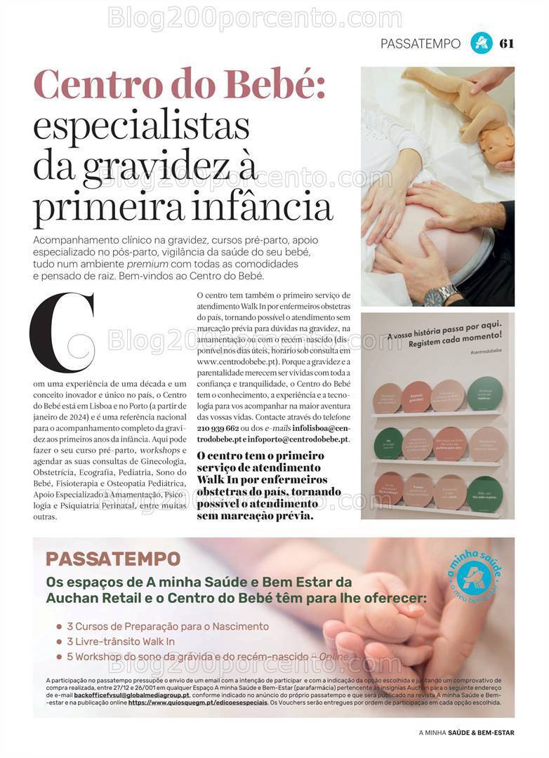 Antevisão Folheto AUCHAN Saúde e Bem Estar Bebé Promoções de 27 dezembro a 30 janeiro