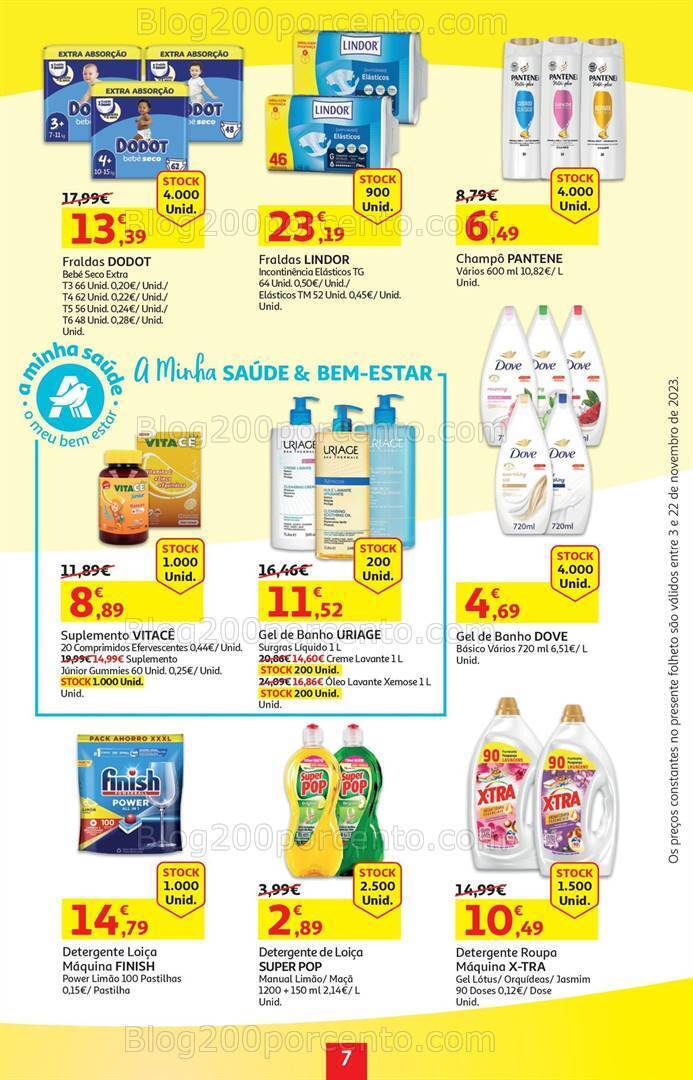Antevisão Folheto AUCHAN Agora ou Nunca Promoções de 3 a 22 novembro