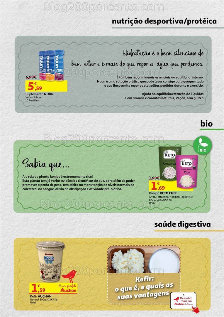 Antevisão Folheto AUCHAN Alimentação Alternativa Promoções de 25 outubro a 25 novembro