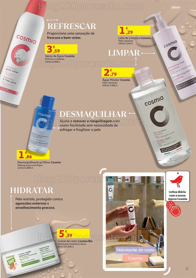 Antevisão Folheto AUCHAN Cosmia Promoções de 4 setembro a 31 dezembro