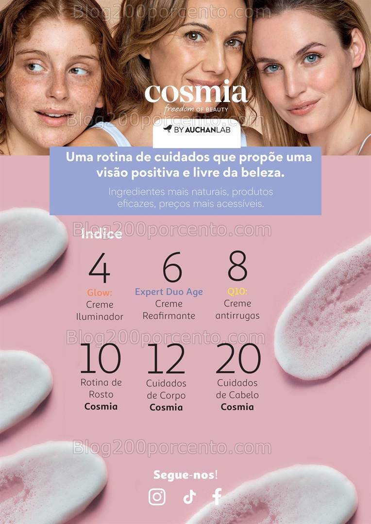 Antevisão Folheto AUCHAN Cosmia Promoções de 4 setembro a 31 dezembro