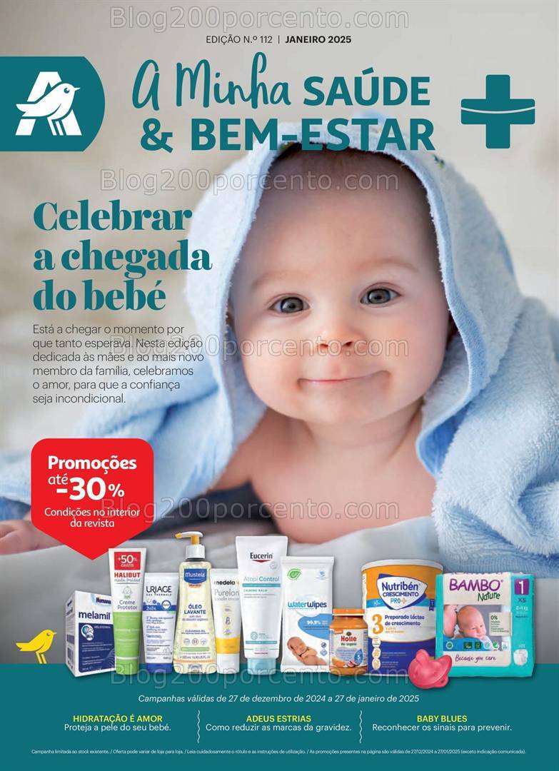 Antevisão Folheto AUCHAN Saúde e Bem-Estar Bebé Promoções de 27 dezembro a 27 janeiro