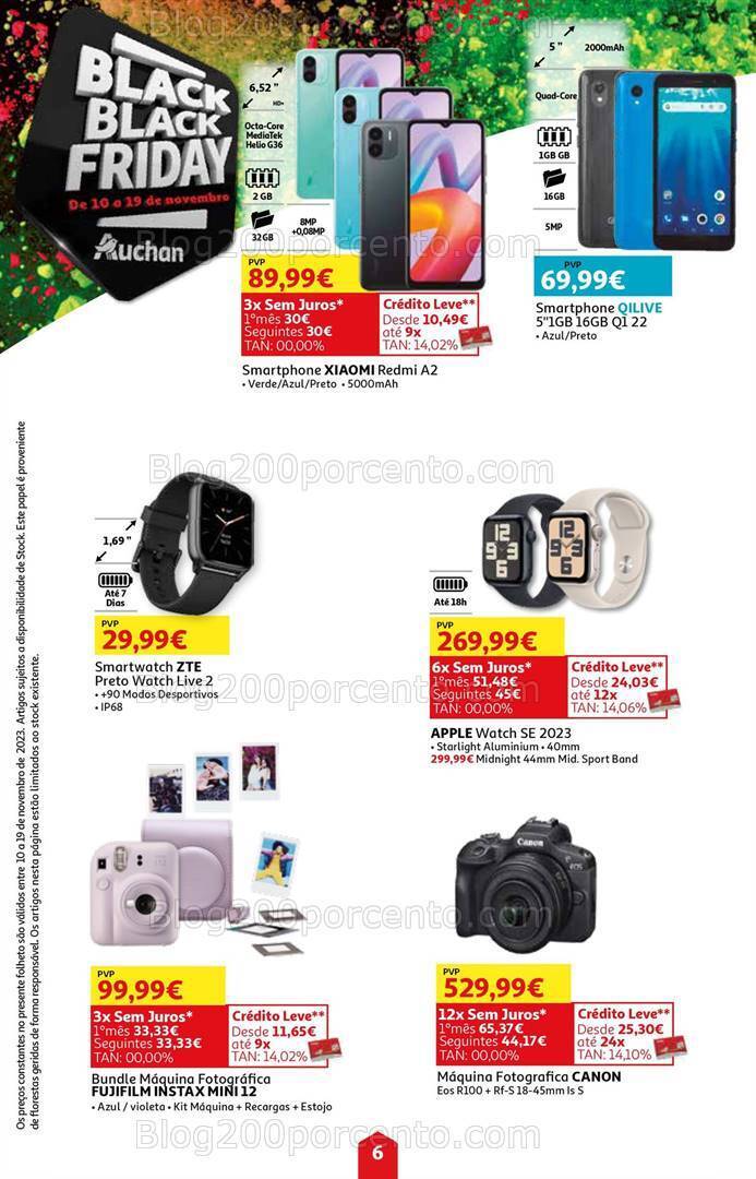 Antevisão Folheto AUCHAN Black Friday Promoções de 10 a 19 novembro