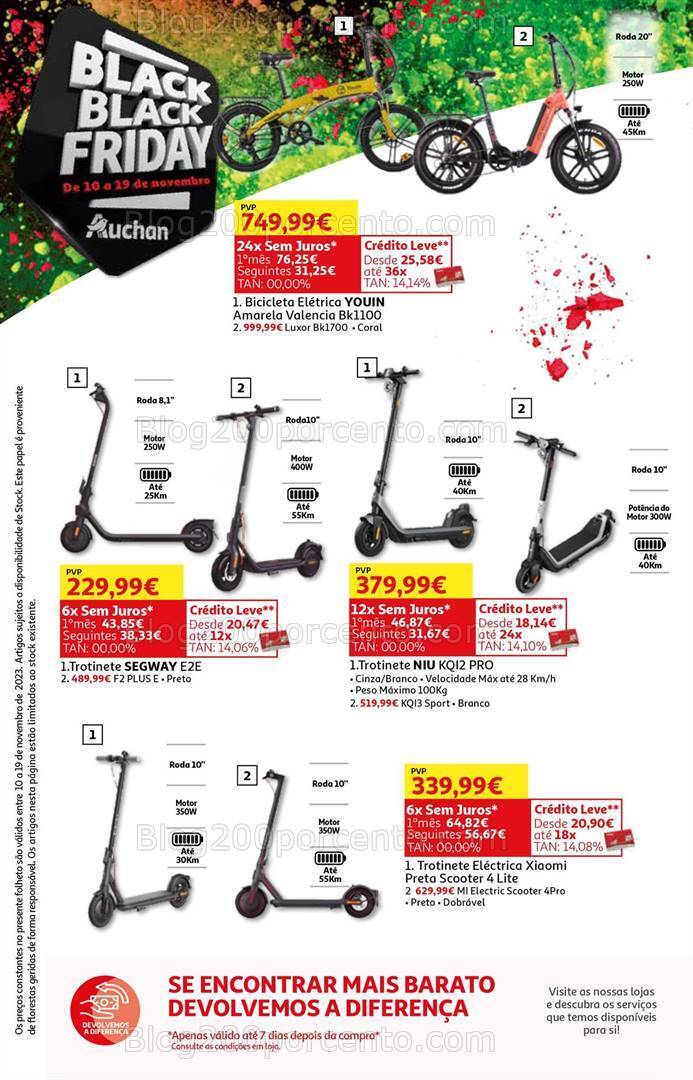 Antevisão Folheto AUCHAN Black Friday Promoções de 10 a 19 novembro
