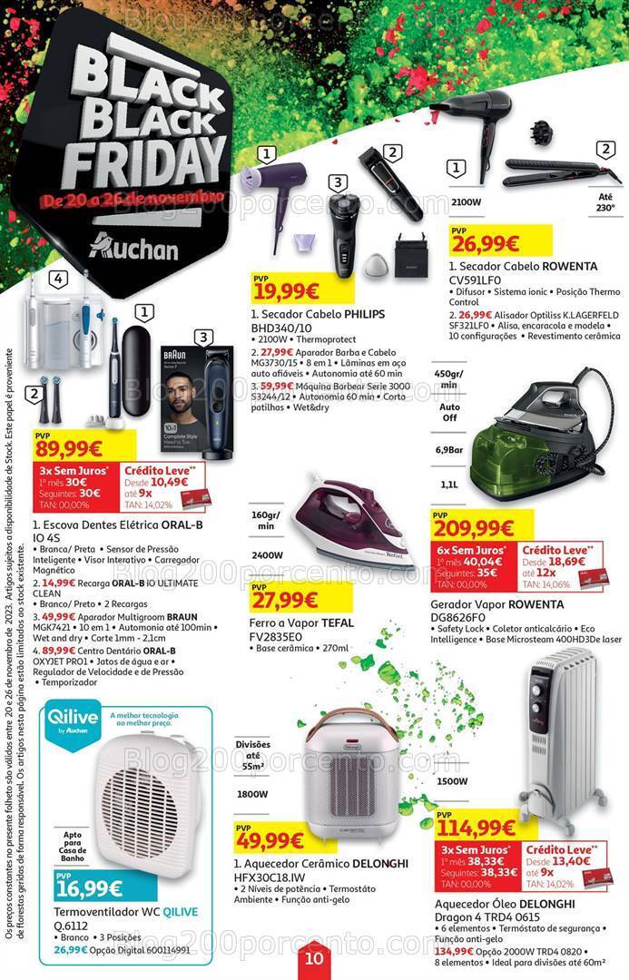 Antevisão Folheto AUCHAN Black Friday Promoções de 20 a 26 novembro