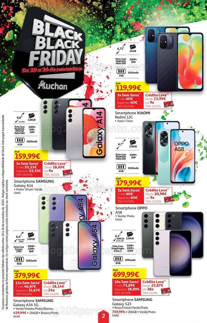 Antevisão Folheto AUCHAN Black Friday Promoções de 20 a 26 novembro