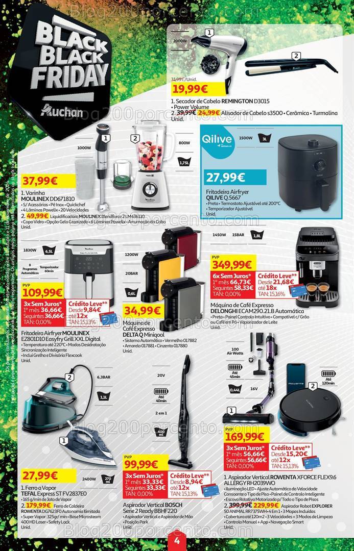 Antevisão Folheto AUCHAN Black Friday Promoções de 30 outubro a 11 novembro