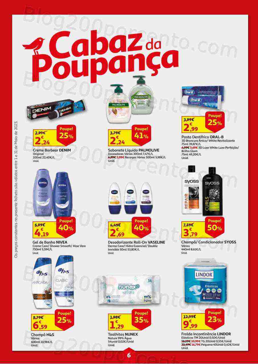 Antevisão Folheto AUCHAN Cabaz Poupança Promoções de 1 a 31 maio