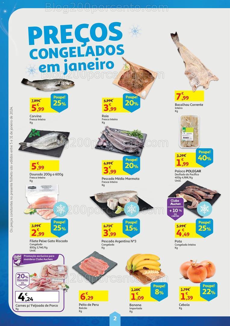 Antevisão Folheto AUCHAN Cabaz Poupança Promoções de 5 a 31 janeiro