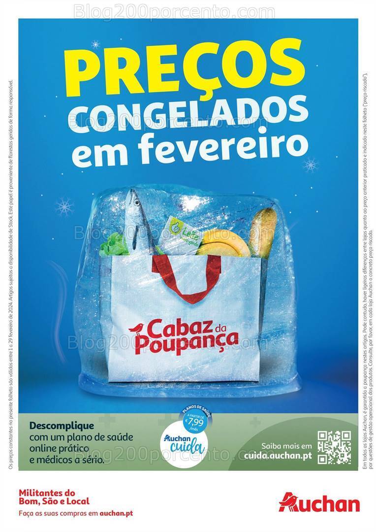 Antevisão Folheto AUCHAN Cabaz Poupança Promoções de 1 a 29 fevereiro