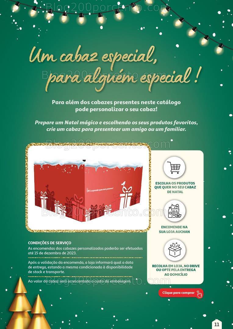 Antevisão Folheto AUCHAN Cabazes de Natal Promoções de 1 novembro a 31 dezembro