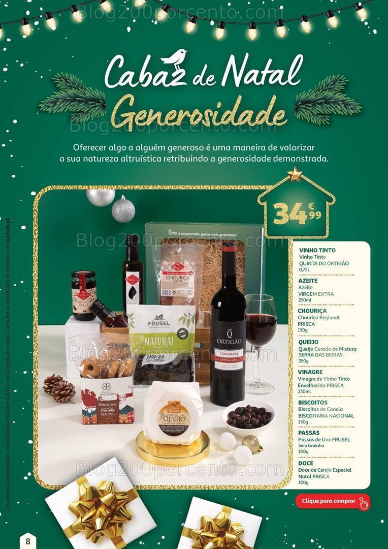 Antevisão Folheto AUCHAN Cabazes de Natal Promoções de 1 novembro a 31 dezembro