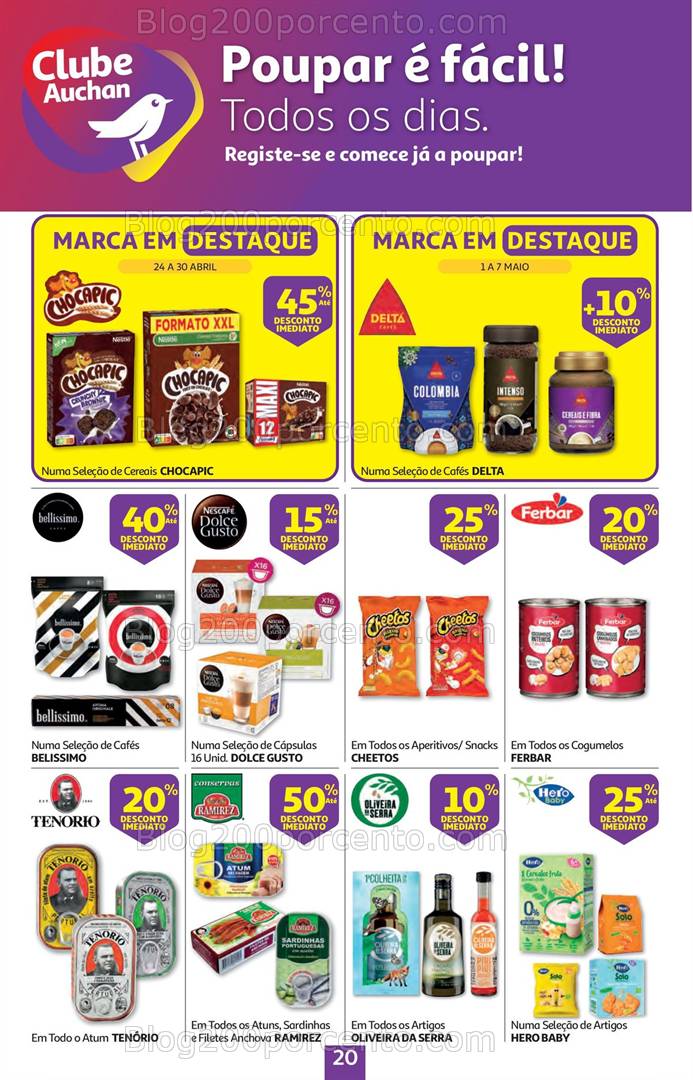 Antevisão Folheto AUCHAN Promoções de 21 abril a 6 maio