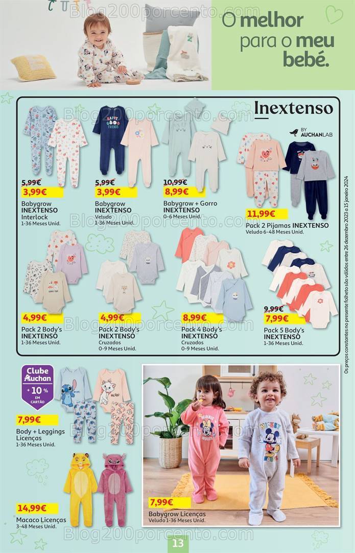 Antevisão Folheto AUCHAN Feira do Bebé Promoções de 26 dezembro a 15 janeiro