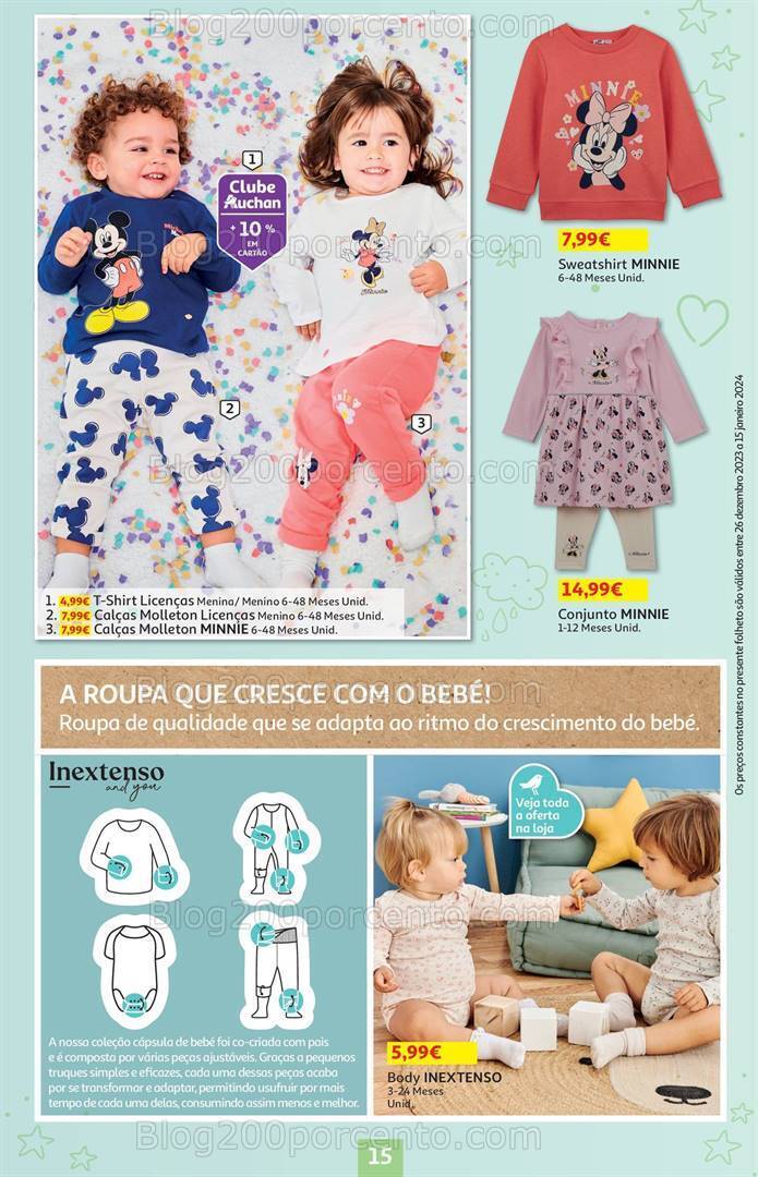 Antevisão Folheto AUCHAN Feira do Bebé Promoções de 26 dezembro a 15 janeiro