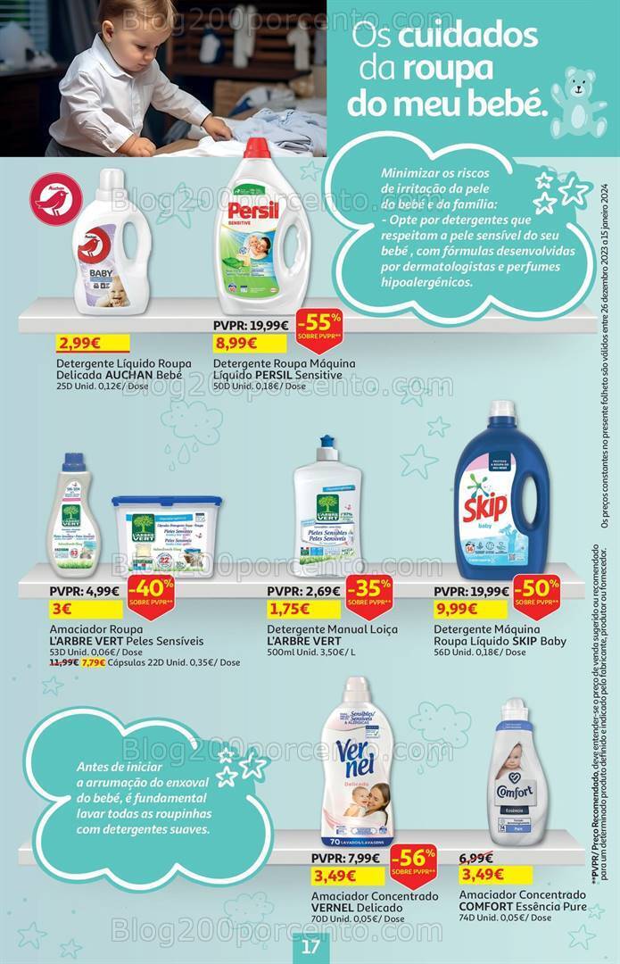 Antevisão Folheto AUCHAN Feira do Bebé Promoções de 26 dezembro a 15 janeiro