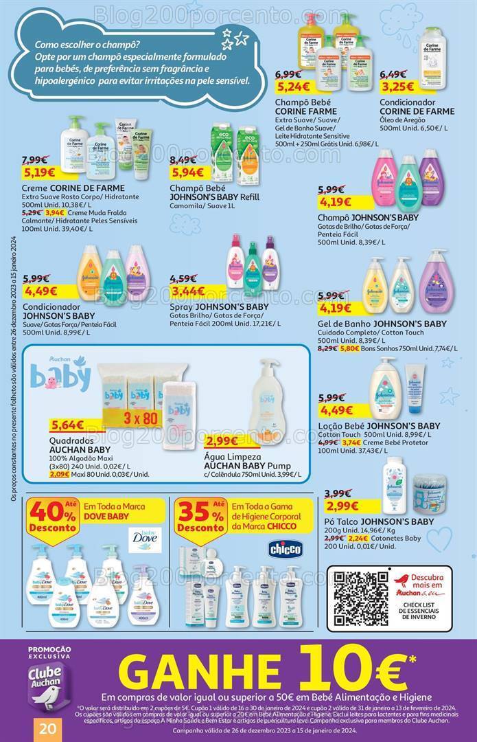 Antevisão Folheto AUCHAN Feira do Bebé Promoções de 26 dezembro a 15 janeiro