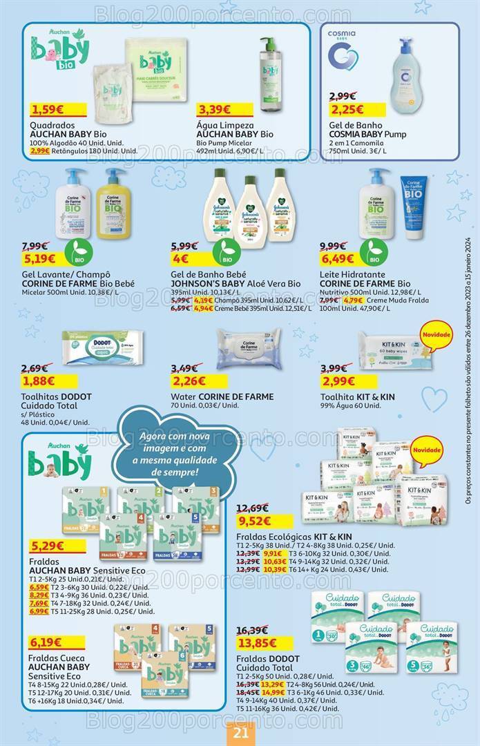 Antevisão Folheto AUCHAN Feira do Bebé Promoções de 26 dezembro a 15 janeiro