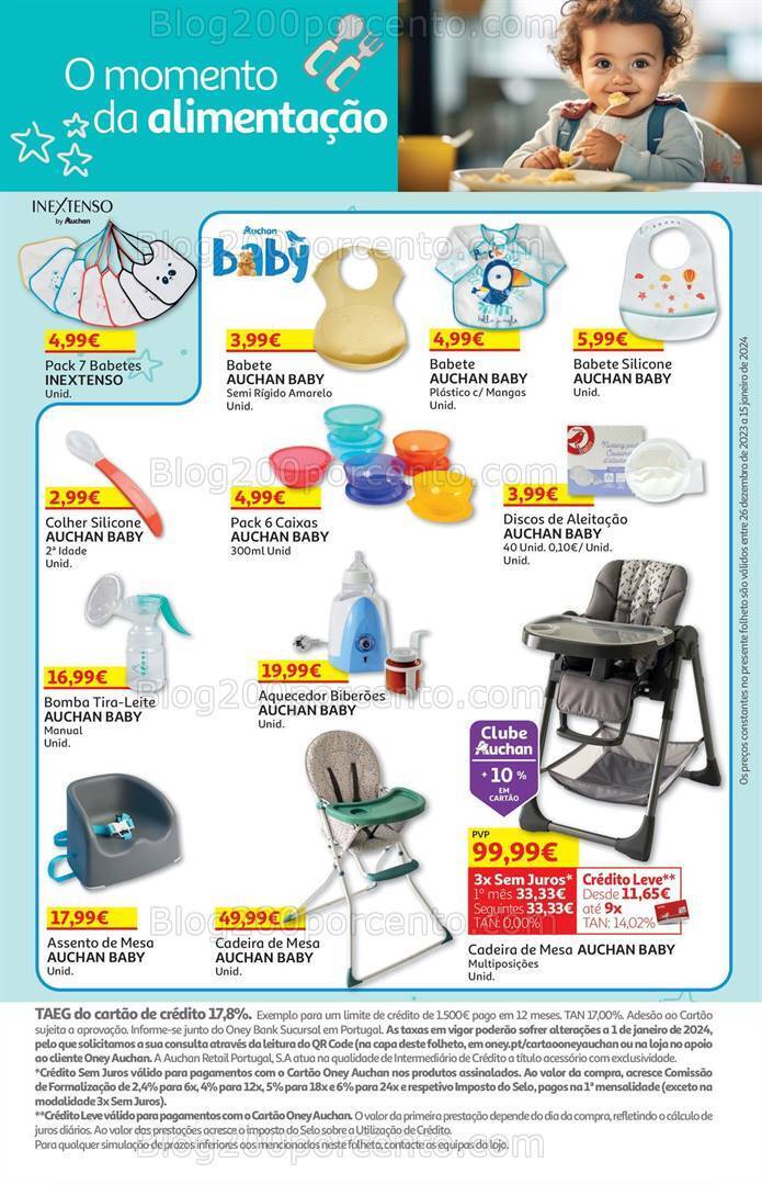 Antevisão Folheto AUCHAN Feira do Bebé Promoções de 26 dezembro a 15 janeiro