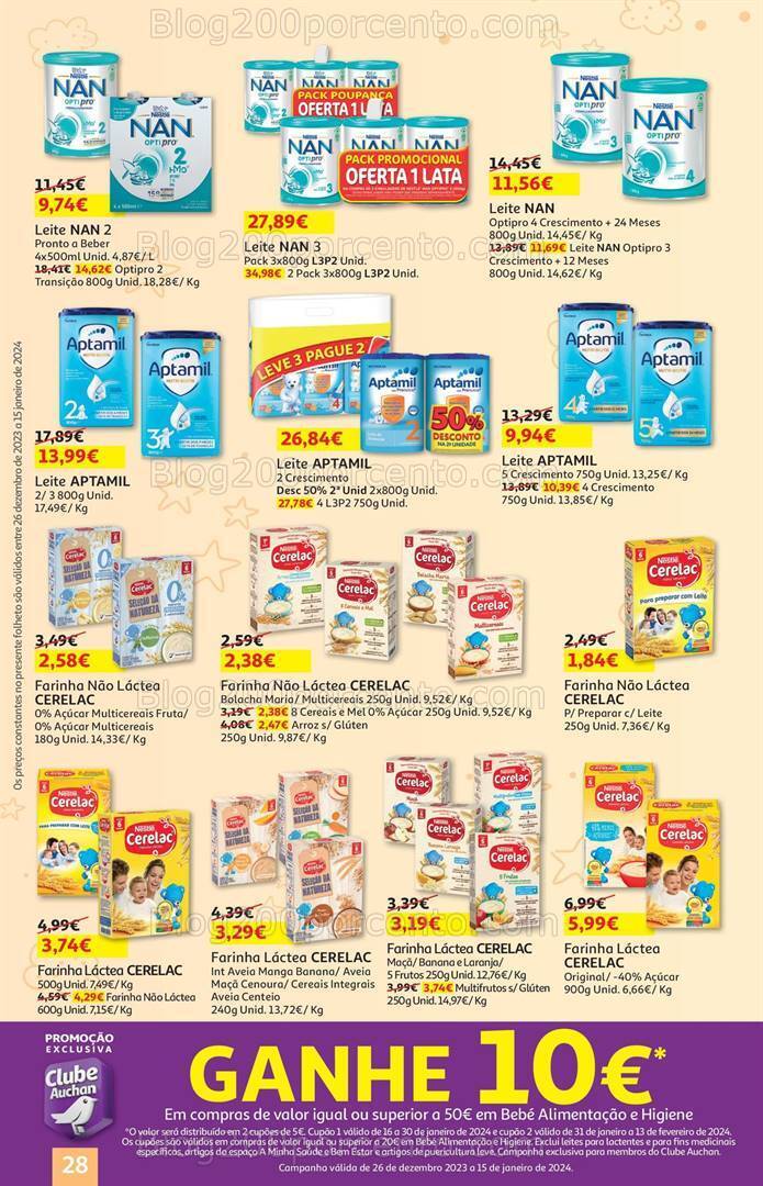 Antevisão Folheto AUCHAN Feira do Bebé Promoções de 26 dezembro a 15 janeiro