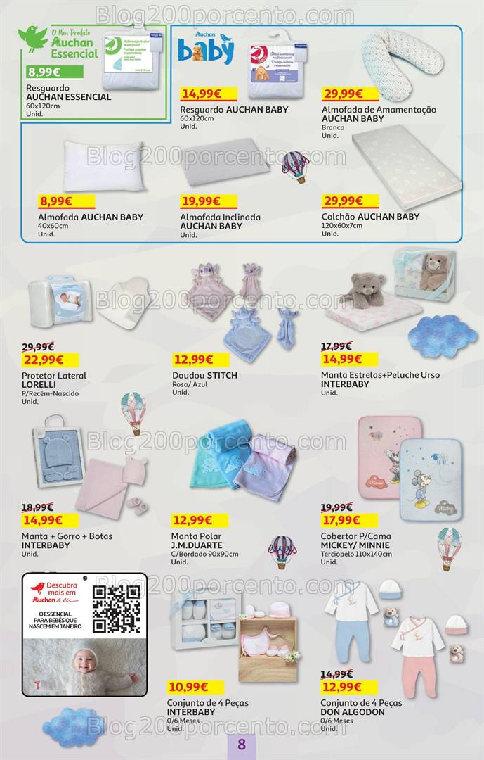 Antevisão Folheto AUCHAN Feira do Bebé Promoções de 29 janeiro a 12 fevereiro