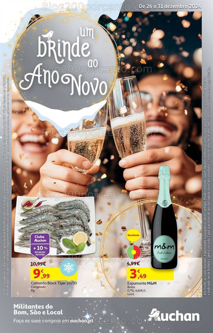 Antevisão Folheto AUCHAN Especial Fim de Ano Promoções 26 a 31 dezembro