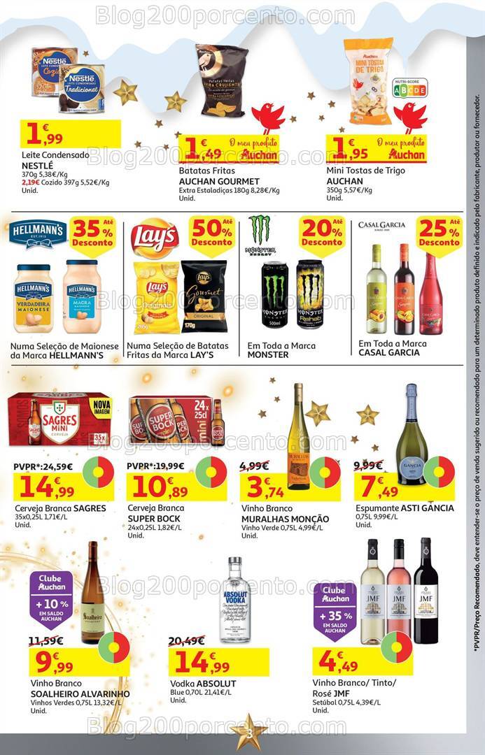 Antevisão Folheto AUCHAN Especial Fim de Ano Promoções 26 a 31 dezembro
