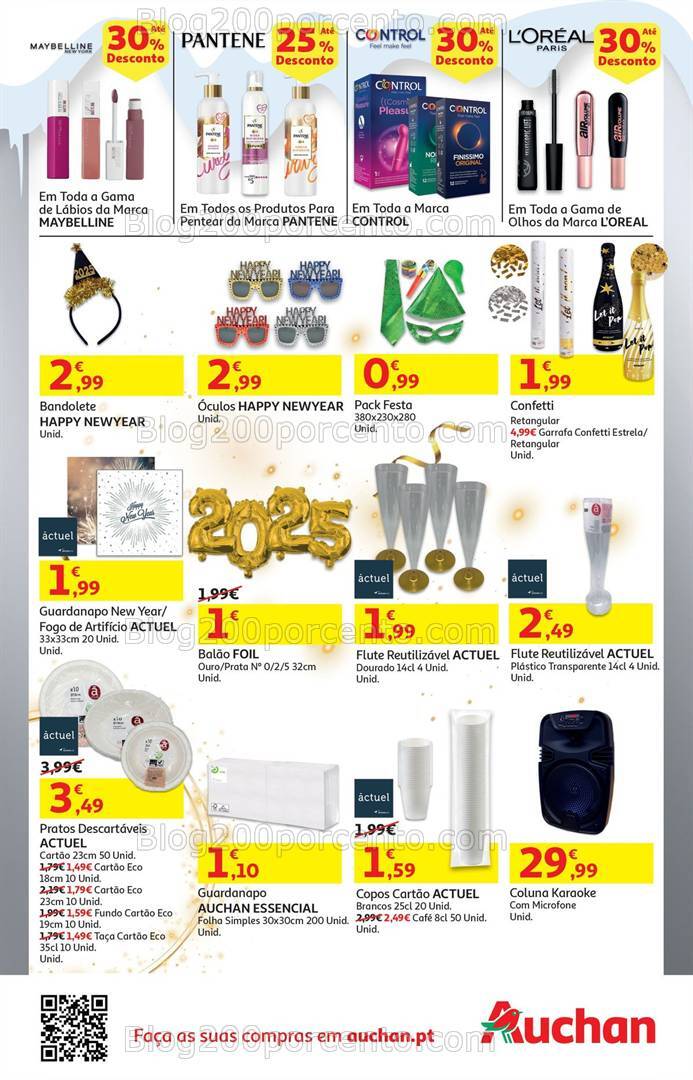 Antevisão Folheto AUCHAN Especial Fim de Ano Promoções 26 a 31 dezembro
