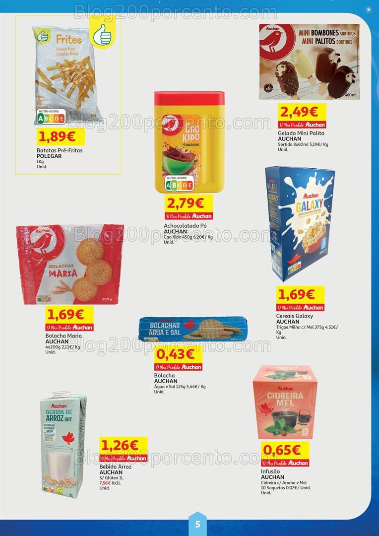 Antevisão Folheto AUCHAN Preços Congelados Promoções de 1 a 31 outubro