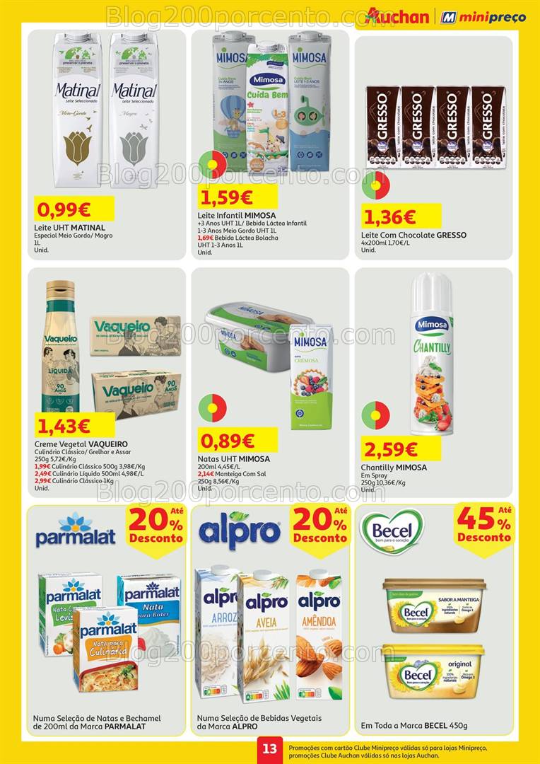 Antevisão Folheto MINIPREÇO - AUCHAN Promoções de 10 a 16 abril