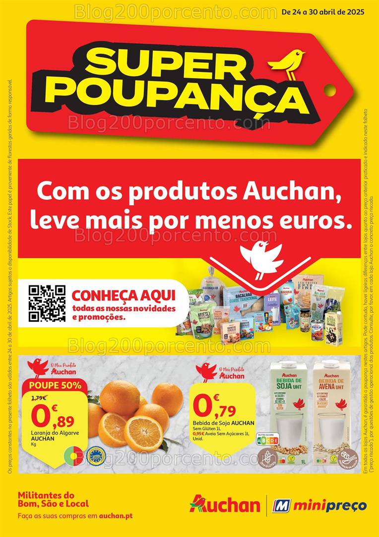 Antevisão Folheto MINIPREÇO - AUCHAN Promoções de 24 a 30 abril