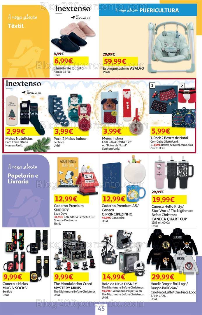 Antevisão Folheto AUCHAN Bazar Promoções de 1 a 18 novembro