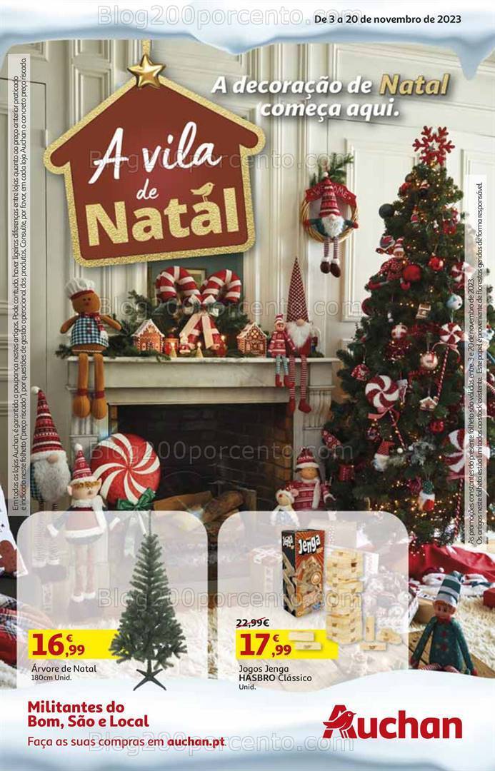 Antevisão Folheto AUCHAN Natal + Promoções de 3 a 20 novembro