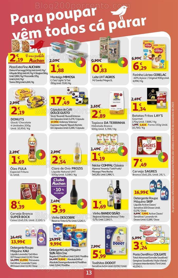 Antevisão Folheto AUCHAN Natal + Promoções de 3 a 20 novembro