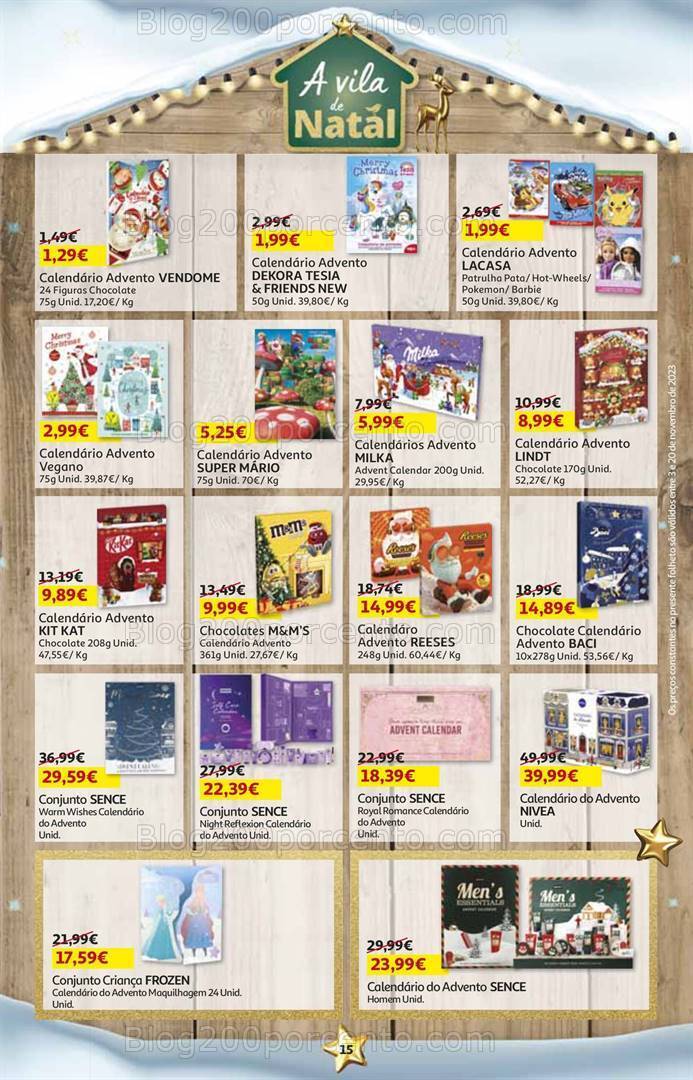 Antevisão Folheto AUCHAN Natal + Promoções de 3 a 20 novembro