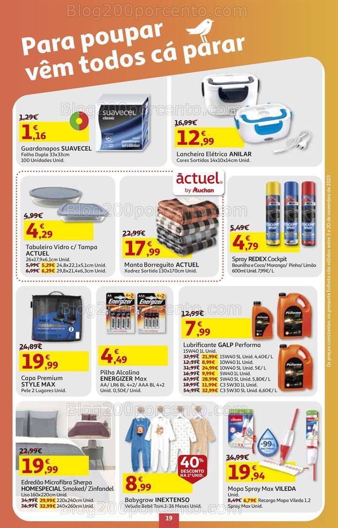 Antevisão Folheto AUCHAN Natal + Promoções de 3 a 20 novembro