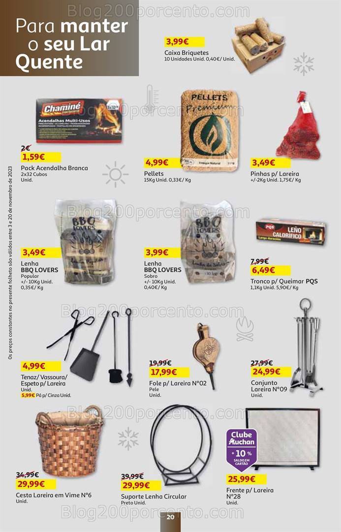 Antevisão Folheto AUCHAN Natal + Promoções de 3 a 20 novembro