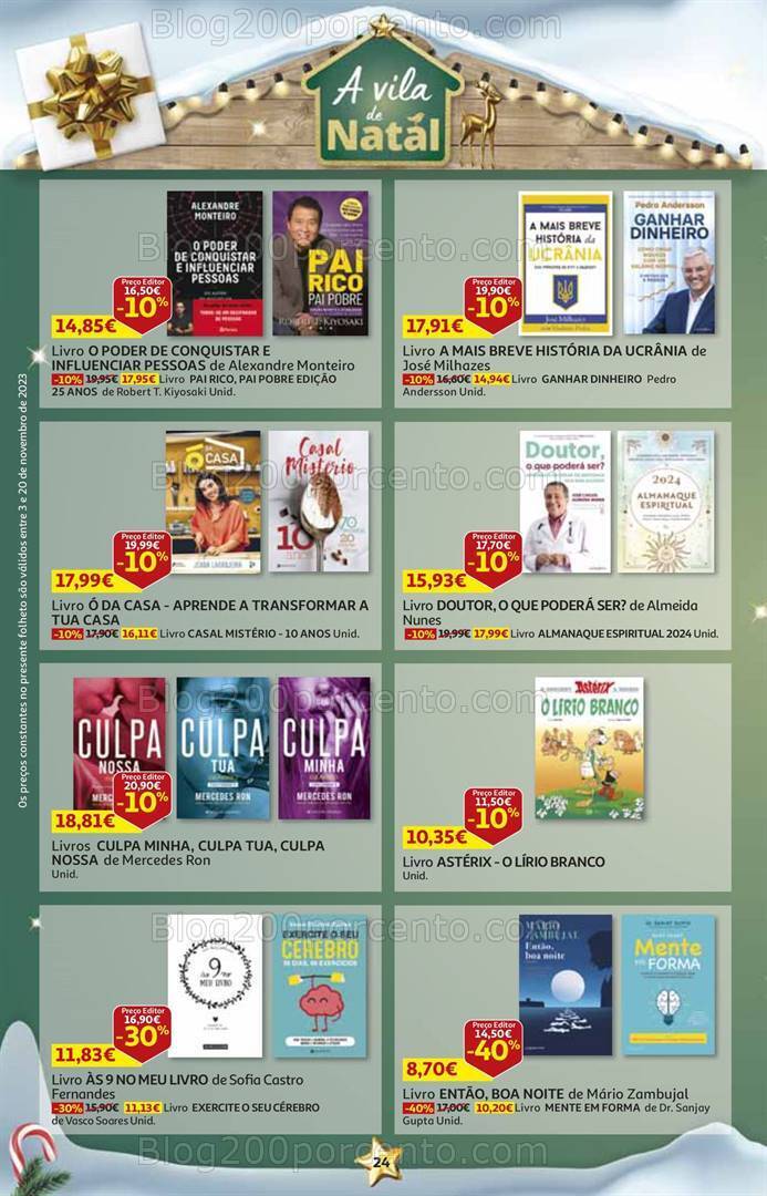 Antevisão Folheto AUCHAN Natal + Promoções de 3 a 20 novembro