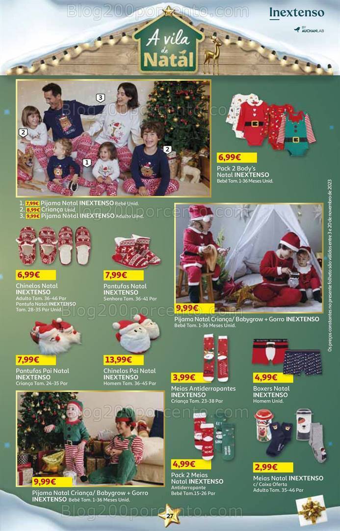 Antevisão Folheto AUCHAN Natal + Promoções de 3 a 20 novembro