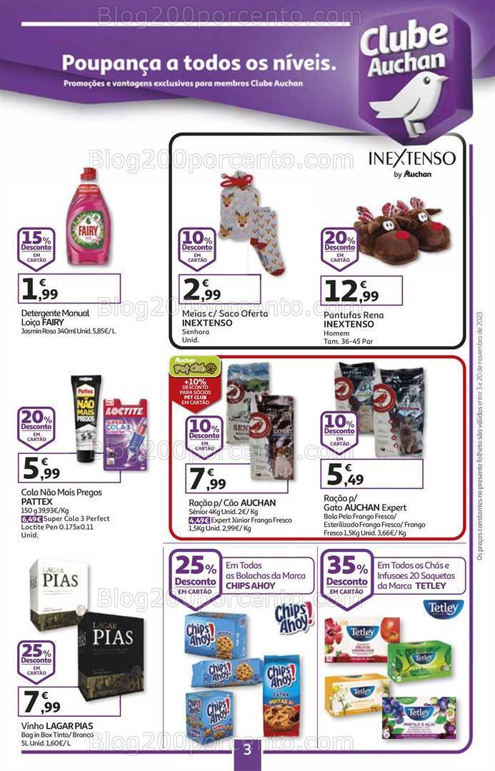 Antevisão Folheto AUCHAN Natal + Promoções de 3 a 20 novembro