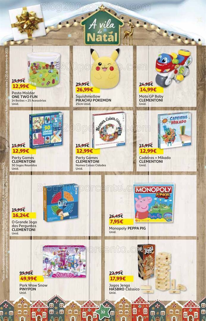 Antevisão Folheto AUCHAN Natal + Promoções de 3 a 20 novembro